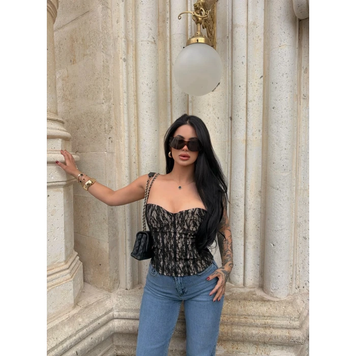 Siyah Slay Lace Korse