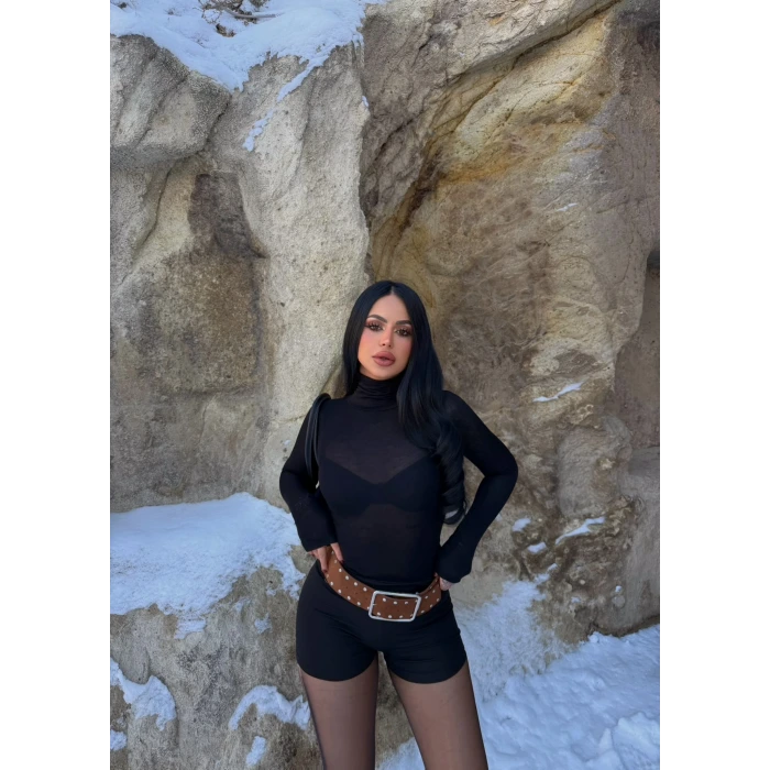 Siyah Tensel Balıkçı Body