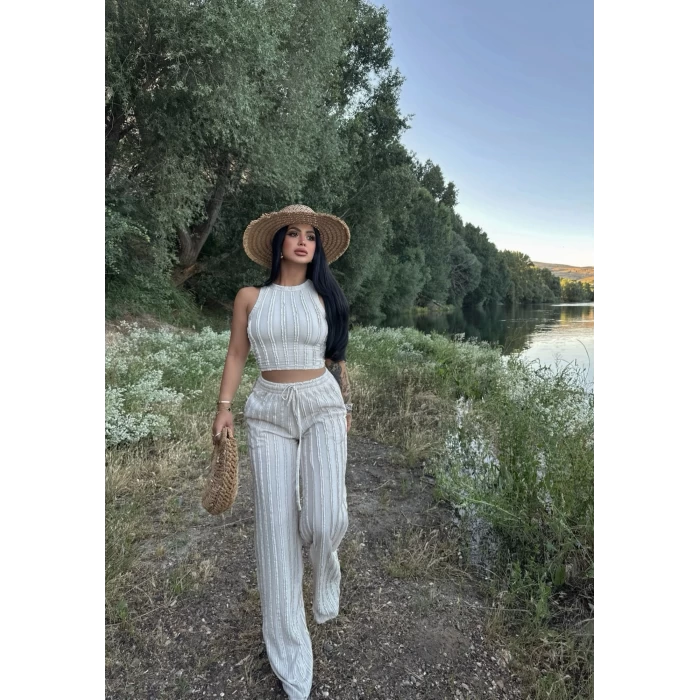 Taş Halter Fitilli İkili Takım