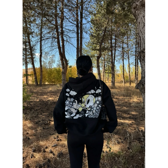 Tweety Oversize Şardonlu Sweat