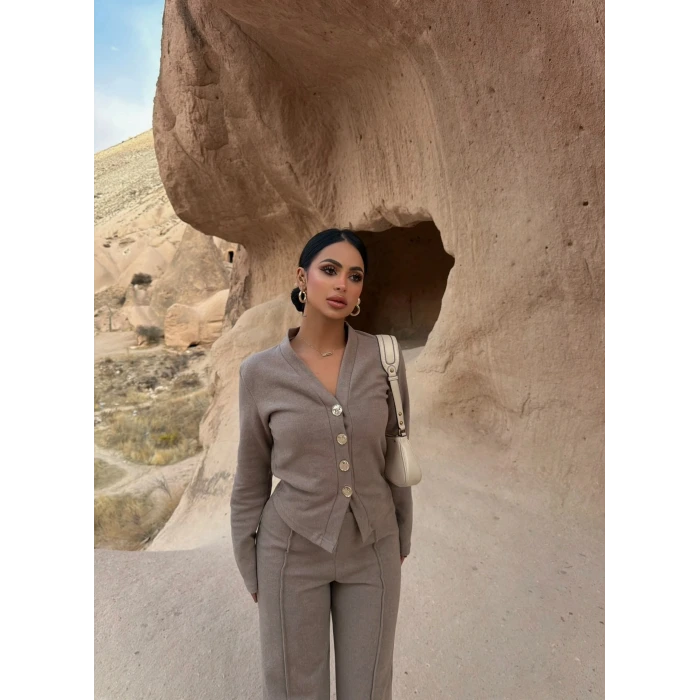 Vizon Selanik Düğmeli Takım