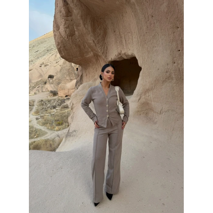 Vizon Selanik Düğmeli Takım