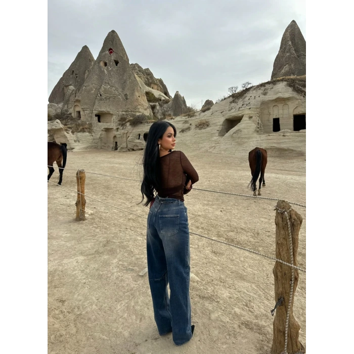 Yüksek Bel Baggy Pantolon