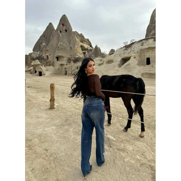 Yüksek Bel Baggy Pantolon