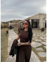 Kahve Üçlü Sandy Basic Takım