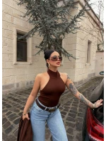 Kahve Bolerolu Triko İkili Takım