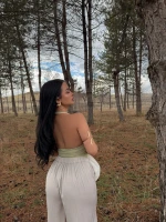 Yeşil Boyundan Geçmeli Basic Crop