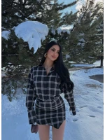 Ekose Gömlek Elbise