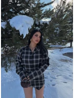 Ekose Gömlek Elbise