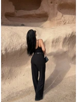 Kemerli Yüksek Bel Örme Pantolon