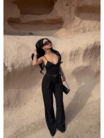 Kemerli Yüksek Bel Örme Pantolon