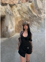 Aksesuarlı Şort Etek