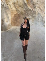 Aksesuarlı Şort Etek