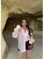 Pudra Line Boyfriend Gömlek