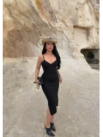 Askılı Midiboy Kaşkorse Elbise