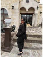 Siyah Modal Gömlek Pantolon İkili Takım