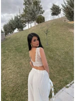 Beyaz Güpürlü Bralet