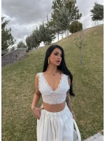 Beyaz Güpürlü Bralet