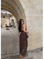 Kahve İçi Astarlı Şalvar Pantolon