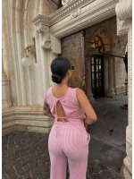 Pembe Sırt Bağlamalı Line İkili Takım