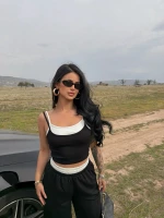 Siyah Garnili Modal İkili Takım