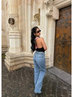 Yüksek Bel Paça Kesik Pantolon