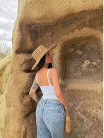 Beyaz Fırfırlı Triko Büstiyer