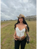 Beyaz Güpürlü Kuşgözü Crop