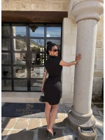 Yüksek Yaka Kancalı Elbise