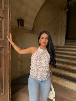 Kırmızı Puantiyeli Kat Kat Bluz