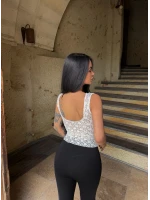 Beyaz Bella Güpürlü Bluz