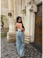 Tint Yüksek Bel Baggy Denim