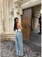 Tint Yüksek Bel Baggy Denim
