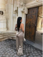 Bej Degaje Saten İkili Takım