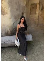 Siyah Venüs Puanlı Elbise