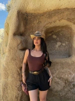 Kahve Sırt Dekolte Bodysuit
