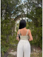 Mint Güpür Askılı Crop