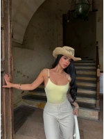 Sarı Aksesuarlı Bodysuit