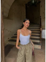 Beyaz Aksesuarlı Bodysuit