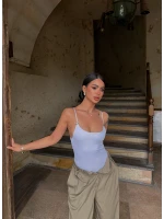 Beyaz Aksesuarlı Bodysuit