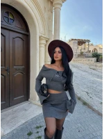 Aksesuarlı Triko İkili Takım