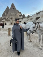 Antrasit Elbise Hırka Triko İkili Takım