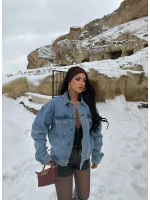 Atelier Sırt Baskı Denim Ceket