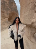 Bej Şal Yaka Lolita Kürk