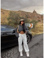 Beyaz Flow Jogger Eşofman Altı