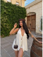 Beyaz Linen İkili Takım