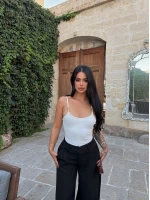 Beyaz Metal Aksesuarlı Bodysuit