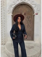 Blazer Denim İkili Takım