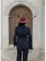 Blazer Denim İkili Takım