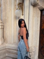 Boyundan Geçmeli Simli Crop